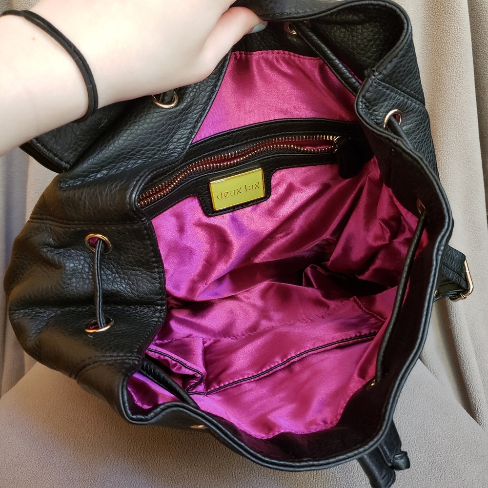 Deux Lux Fux Leather Backpack - Picture 3 of 4